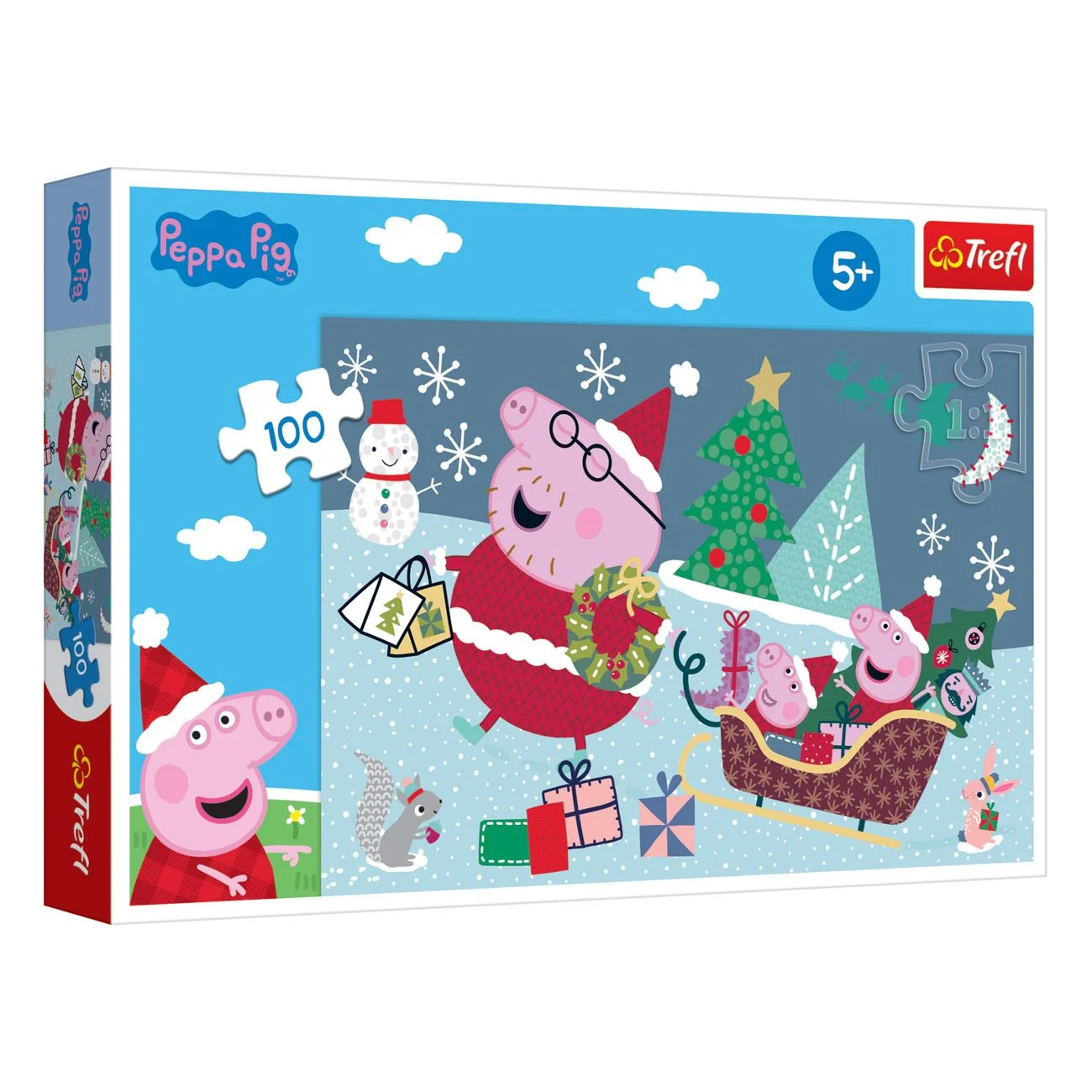 Peppa malac karácsonyi puzzle (100 darab) - Trefl