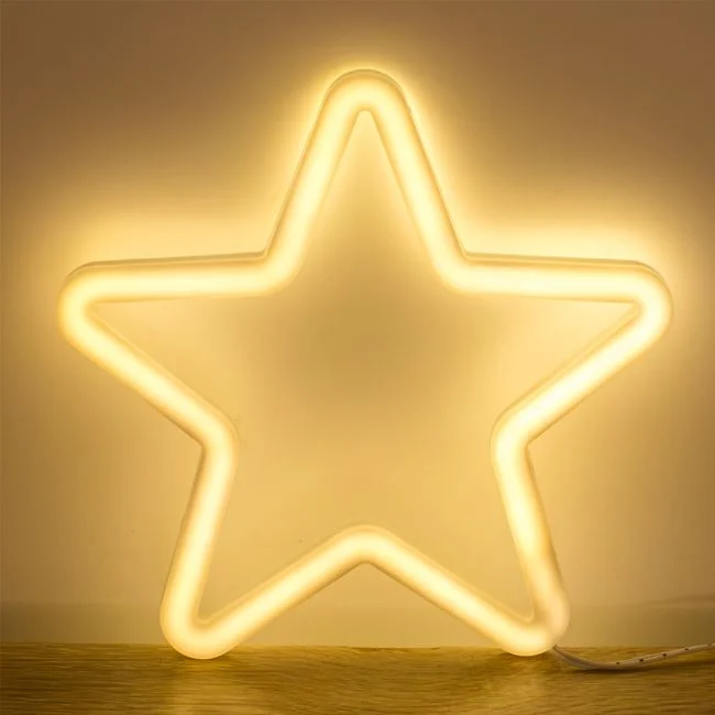 LED Christmas Star Neon 25x25cm