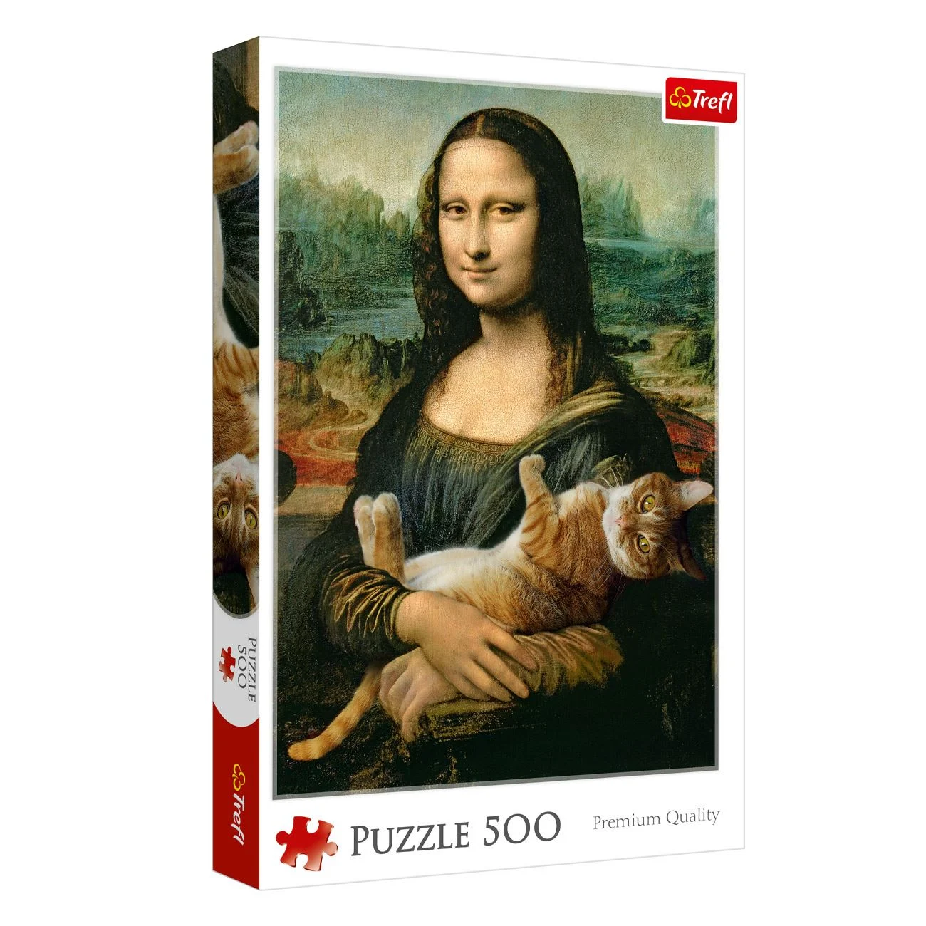 Mona Lisa puzzle a macskával (500 darab) - Trefl