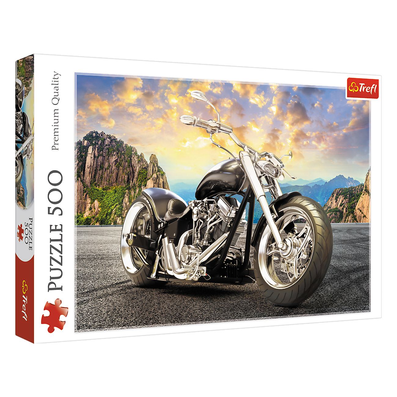 Motoros puzzle naplementével (500 darab) - Trefl