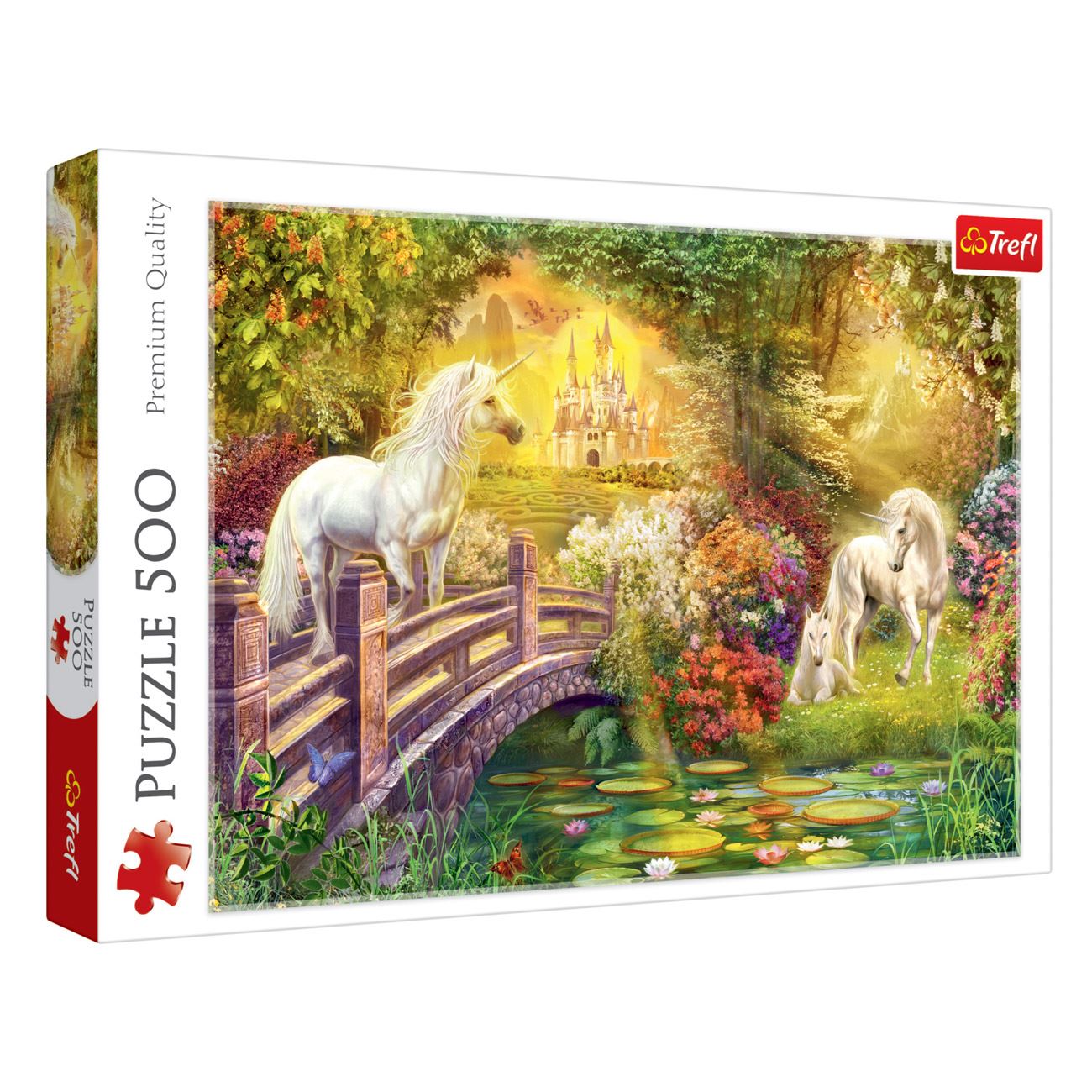 Fehér Egyszarvú híd puzzle (500 darab) - Trefl